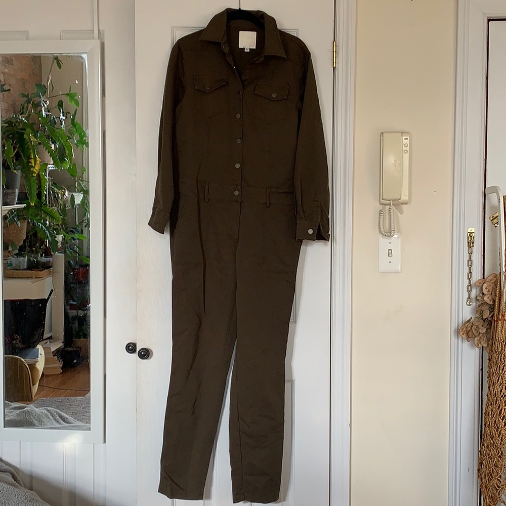 Pixie Market Safari Green Jumpsuit